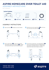 Aspire Homecare Over Toilet Aid Assembly Instructions