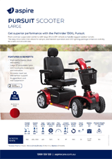 Aspire Pursuit Mobility Scooter Flyer