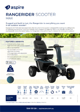 Aspire Rangerider Mobility Scooter Flyer